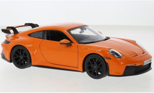 Coche miniatura Porsche 992 GT3 1/24 Burago 911  metallise naranja 2021 Porsche 992 GT3 1/24 Burago 911  metallise naranja 2021 coche miniatura