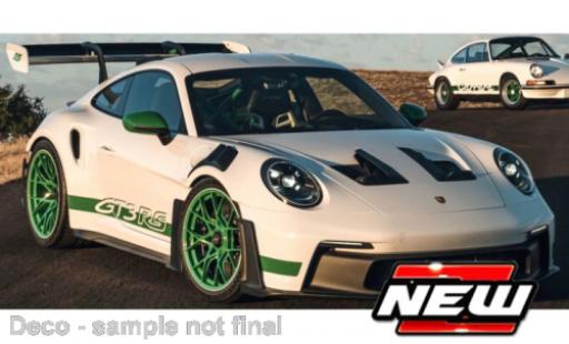 Coche miniatura Porsche 992 GT3 R 1/43 Burago Bburago 911  S blanche/verde 2023 Porsche 992 GT3 R 1/43 Burago Bburago 911  S blanche/verde 2023 coche miniatura