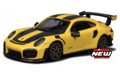 Coche miniatura Porsche 911 1/43 Burago GT2 RS amarillo/negro Porsche 911 1/43 Burago GT2 RS amarillo/negro coche miniatura