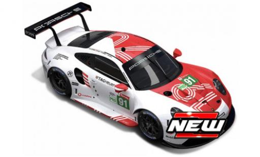 Coche miniatura Porsche 992 RSR 1/24 Burago 911 -19 No.91 GT Team 2020 Porsche 992 RSR 1/24 Burago 911 -19 No.91 GT Team 2020 coche miniatura