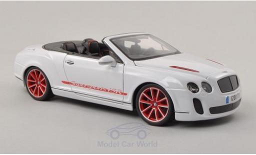 Coche miniatura Bentley Continental T 1/18 Burago Supersports Convertible ISR blanco/Dekor Bentley Continental T 1/18 Burago Supersports Convertible ISR blanco/Dekor coche miniatura