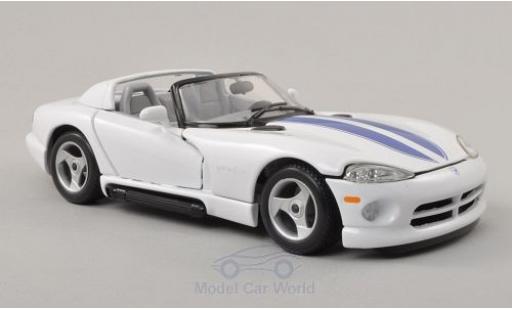 Dodge Viper 1/24 Burago RT/10 blanco/azul coche miniatura