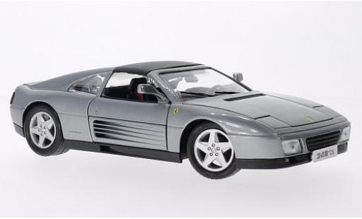 Ferrari 348 1/18 Burago ts metalico gris coche miniatura