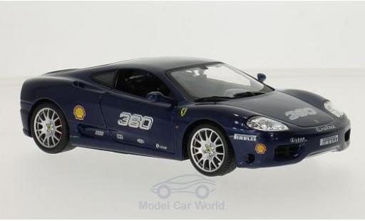 Ferrari 360 1/24 Burago Challenge metalico azul No. coche miniatura