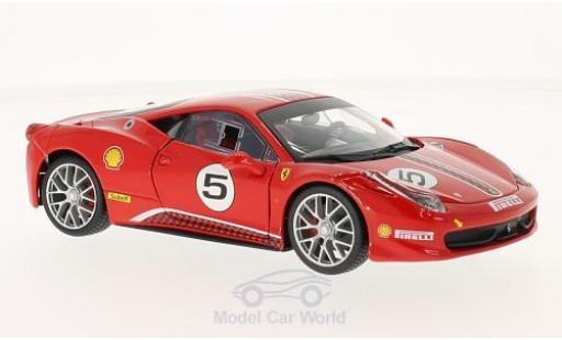 Ferrari 458 Challenge 1/24 Burago Challenge rojo No.5 coche miniatura