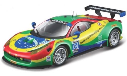 Coche miniatura Ferrari 458 1/43 Burago Italia GT3 No.64 Via Italia Racing 24h Daytona 2015 A.Bertolini/F.Longo/D.Serra/M.Gomes Ferrari 458 1/43 Burago Italia GT3 No.64 Via Italia Racing 24h Daytona 2015 A.Bertolini/F.Longo/D.Serra/M.Gomes coche miniatura