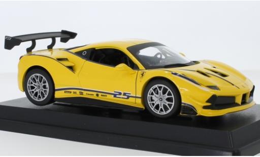 Ferrari 488 1/24 Burago Challenge amarillo No.25 coche miniatura