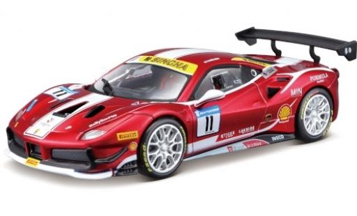Ferrari 488 1/24 Burago Challenge No.11 Formula Racing 2017 N.Nielsen coche miniatura