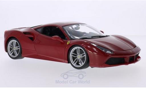 Coche miniatura Ferrari 488 1/18 Burago GTB rojo 2015 Ferrari 488 1/18 Burago GTB rojo 2015 coche miniatura