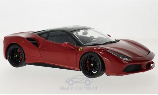Coche miniatura Ferrari 488 1/18 Burago GTB rojo/negro Ferrari 488 1/18 Burago GTB rojo/negro coche miniatura