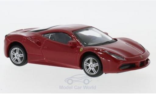 Coche miniatura Ferrari 488 1/43 Burago GTB rojo/blanco pull-back Ferrari 488 1/43 Burago GTB rojo/blanco pull-back coche miniatura