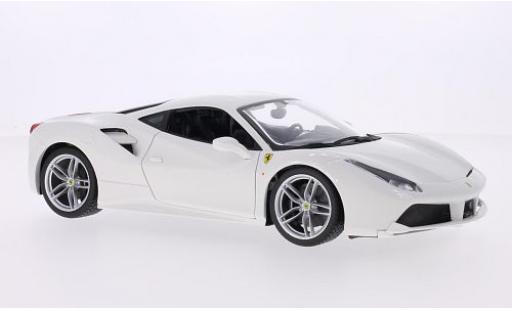 Coche miniatura Ferrari 488 1/18 Burago GTB blanco 2014 Ferrari 488 1/18 Burago GTB blanco 2014 coche miniatura