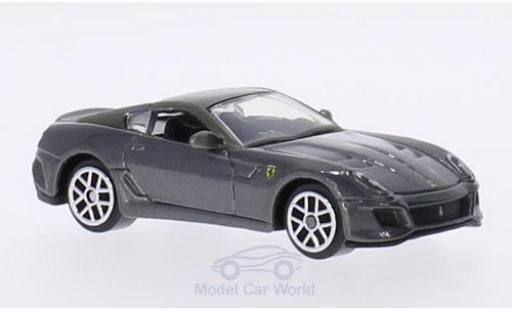 Coche miniatura Ferrari 599 GTO 1/64 Burago GTO metalico gris Ferrari 599 GTO 1/64 Burago GTO metalico gris coche miniatura