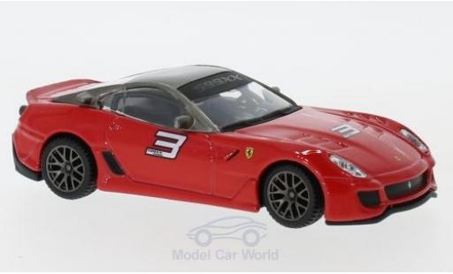 Coche miniatura Ferrari 599 1/43 Burago XX rojo/blanco pull-back Ferrari 599 1/43 Burago XX rojo/blanco pull-back coche miniatura