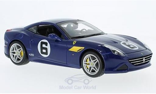 Ferrari California 1/18 Burago T azul The Sunoco 70 Jahre coche miniatura