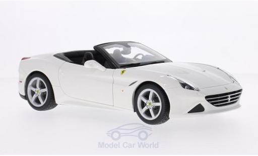 Ferrari California 1/18 Burago T blanco 2014 offen ohne Vitrine coche miniatura