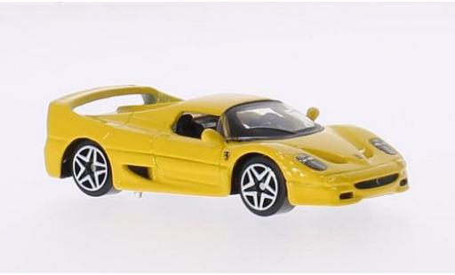Coche miniatura Ferrari F50 1/64 Burago amarillo Ferrari F50 1/64 Burago amarillo coche miniatura