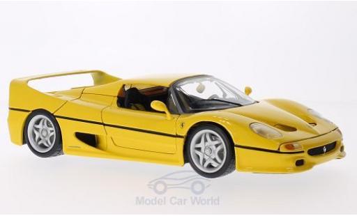 Coche miniatura Ferrari F50 1/18 Burago amarillo ohne Vitrine Ferrari F50 1/18 Burago amarillo ohne Vitrine coche miniatura