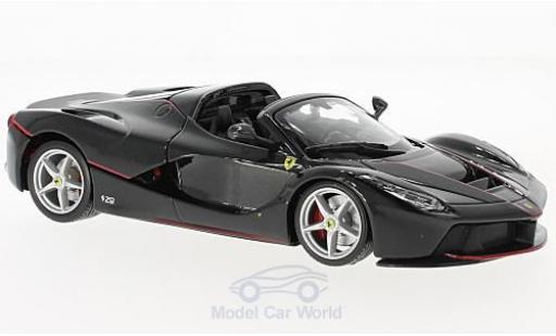 Ferrari LaFerrari 1/24 Burago La Aperta metalico negro coche miniatura