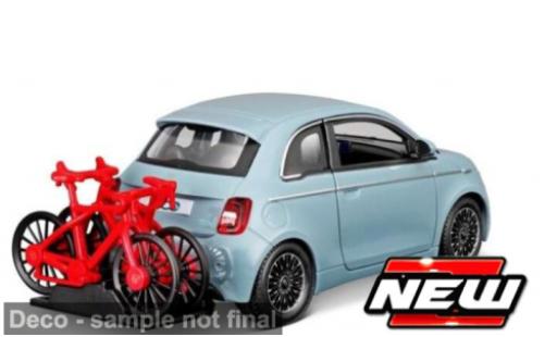 Fiat 500 1/24 Burago Bburago e blau 1:24 coche miniatura
