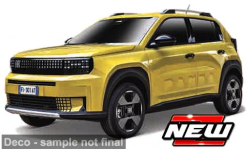 Coche miniatura Fiat Panda 1/43 Burago Bburago EV gelb/schwarz 2024 1:43 Fiat Panda 1/43 Burago Bburago EV gelb/schwarz 2024 1:43 coche miniatura
