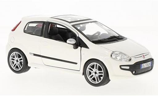 Fiat Punto 1/24 Burago Evo blanco 2010 coche miniatura