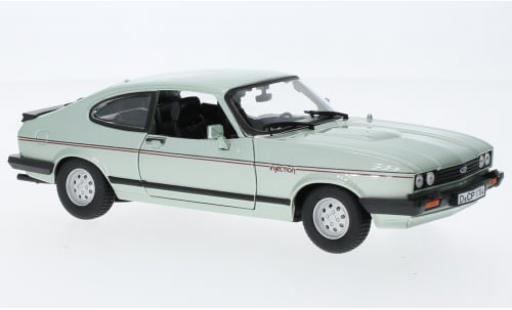 Ford Capri 1/24 Burago Bburago MK III 2.8 Injection metallise gr&uuml;n 1982 1:24 coche miniatura