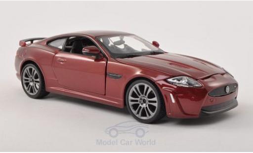 Jaguar XKR S 1/24 Burago -S metalico rojo coche miniatura