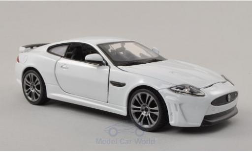 Jaguar XKR S 1/24 Burago -S blanco coche miniatura