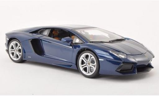 Coche miniatura Lamborghini Aventador 1/18 Burago LP700-4 metalico azul 2011 Lamborghini Aventador 1/18 Burago LP700-4 metalico azul 2011 coche miniatura