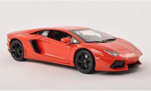 Lamborghini Aventador 1/18 Burago Bburago LP700-4 metallise naranja 2011 1:18 coche miniatura