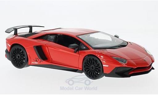 Lamborghini Aventador 1/24 Burago LP750-4 SV rojo coche miniatura