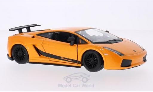 Lamborghini Gallardo Superleggera 1/24 Burago Superleggera metalico naranja 2003 coche miniatura