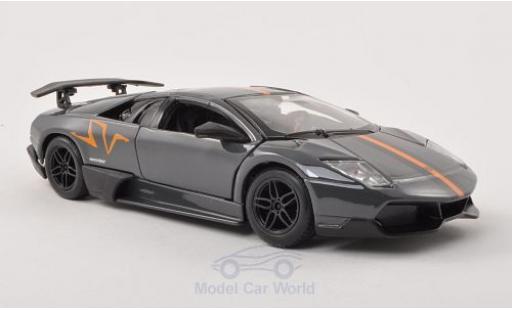 Coche miniatura Lamborghini Murcielago 1/24 Burago LP 670-4 SV metalico gris/naranja Lamborghini Murcielago 1/24 Burago LP 670-4 SV metalico gris/naranja coche miniatura