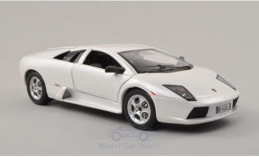 Lamborghini Murcielago 1/24 Burago metalico blanco 2002 coche miniatura
