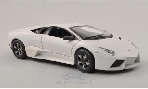 Lamborghini Reventon 1/24 Burago matt-blanco 2007 coche miniatura