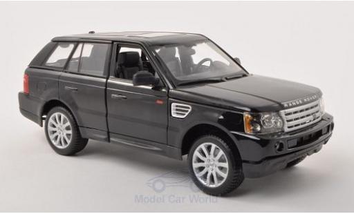 Land Rover Range Rover 1/18 Burago Sport negro coche miniatura