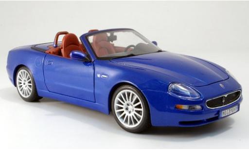Coche miniatura Maserati GT Spyder 1/18 Burago azul 2003 sans Vitrine Maserati GT Spyder 1/18 Burago azul 2003 sans Vitrine coche miniatura