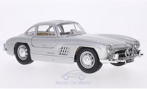 Mercedes 300 1/18 Burago SL (W198) gris 1954 ohne Vitrine coche miniatura