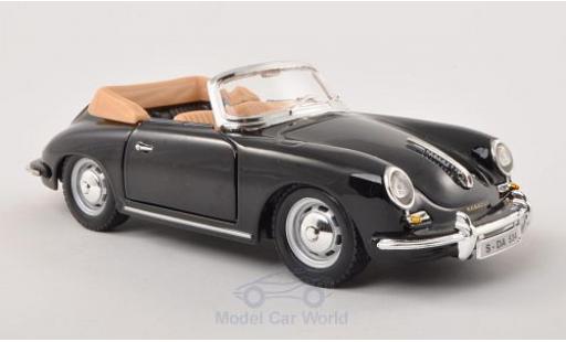 Porsche 356 A 1/24 Burago B Cabriolet negro 1961 coche miniatura