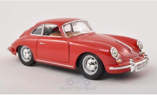 Porsche 356 1/24 Burago B rojo 1961 coche miniatura