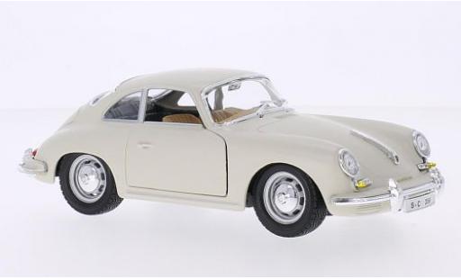 Coche miniatura Porsche 356 1/24 Burago B blanco 1961 Porsche 356 1/24 Burago B blanco 1961 coche miniatura