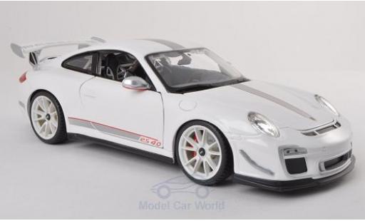 Porsche 997 GT3 RS 1/18 Burago 911 GT3 RS 4.0 (/II) blanco/Dekor 2011 coche miniatura