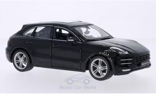 Coche miniatura Porsche Macan Turbo 1/24 Burago Turbo negro Porsche Macan Turbo 1/24 Burago Turbo negro coche miniatura