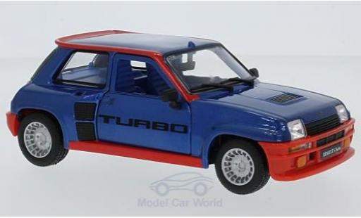 Renault 5 Turbo 1/24 Burago Turbo metalico azul 1982 coche miniatura