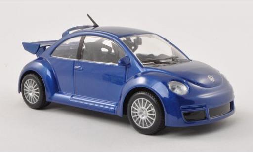 Volkswagen New Beetle 1/24 Burago RSI metalico azul coche miniatura