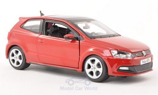 Volkswagen Polo 1/24 Burago V GTI M5 rojo ohne Vitrine coche miniatura