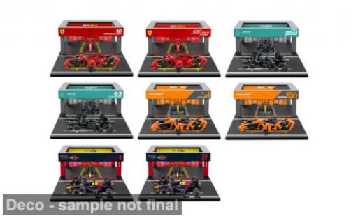 Coche miniatura Mercedes CLA 1/43 Burago Bburago Zubehör 8er-Pitbox Set: Ferrari + Red Bull + + McLaren 2024 1:43 Mercedes CLA 1/43 Burago Bburago Zubehör 8er-Pitbox Set: Ferrari + Red Bull + + McLaren 2024 1:43 coche miniatura