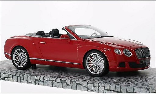 Bentley Continental GT Speed Convertible 1/18 Minichamps rojo 2013 coche miniatura