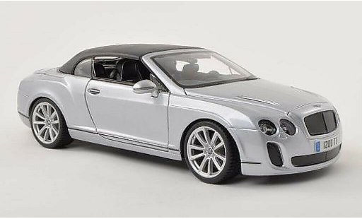 Bentley Continental Supersports Convertible 1/18 Burago gris-gris coche miniatura